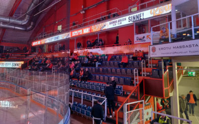 HPK:n Pohjantähti Areenan katsomo-ledien viimeinen silaus